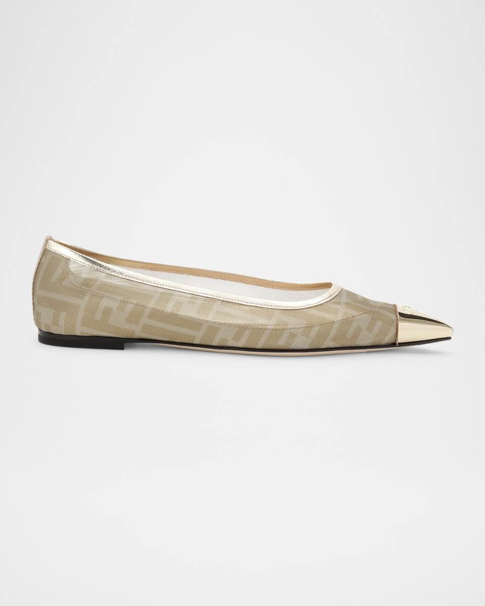 Colibri FF Mesh Cap-Toe Ballerina Flats
